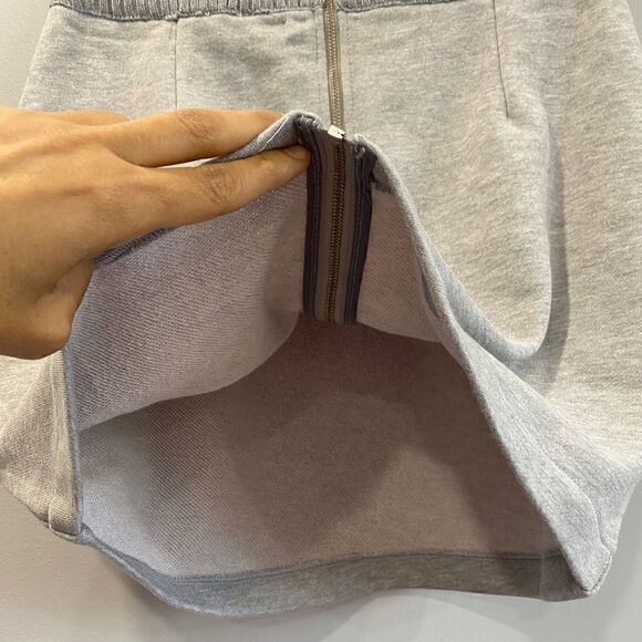 Susana Monaco Zipped Gray Mini Skirt - Picture 7 of 7